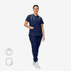 Agile Collared Scrub Top