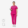 Agile Collared Scrub Top