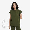 Avant Mandarin Collar Scrub Top