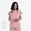 Avant Mandarin Collar Scrub Top