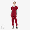 Versatile Jogger Burgundy Scrub Set