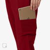 Elegant Straight-leg Scrub Pants Side