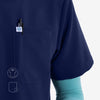 Capable Collared Scrub Top