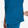 Avant Mandarin Collar Caribbean Scrub Top Pockets