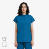 Avant Mandarin Collar Caribbean Scrub Top Front