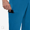 Ryder Jogger Caribbean Blue Scrub Pants Pockets