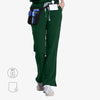 Elegant Straight-leg Scrub Pants