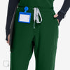 Elegant Straight-leg Scrub Pants Waistband