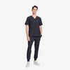 Louis Set Dark Grey Scrubs Front