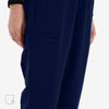 Versatile Jogger Navy Scrub Pants Side