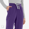 Versatile Jogger Plum Wine Scrub Pants Waistband