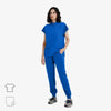 Avant Mandarin Collar Royal Blue Scrub Set