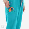 Versatile Jogger Teal Scrub Pants Side