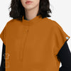 Avant Mandarin Collar Turmeric Scrub Top Collar