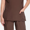 Charlotte On-Shift Scrubs Set French Roast Color