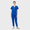 Ellen Set Royal Blue Scrubs Front