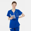 Ellen Set Royal Blue Scrubs Top Front