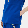 Ellen Set Royal Blue Scrubs Top Pockets