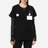 Phillip Classic Set Black Scrubs Top Front