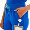 Phillip Set Royal Blue Scrubs Pant Cargo Pockets