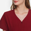 Atlas Set Burgundy Scrubs Collar