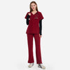 Atlas Set Burgundy Scrubs Front