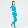 Dahlia Set Teal Scrubs Side