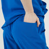 Eva Set Royal Blue Scrubs Pants Back Pocket