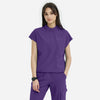 Raven Set Plum Wine Scrubs Top